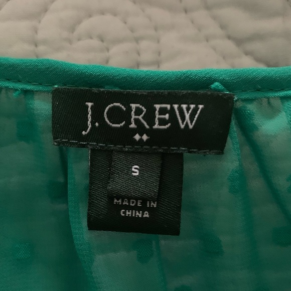 Green J. Crew blouse - Picture 2 of 4
